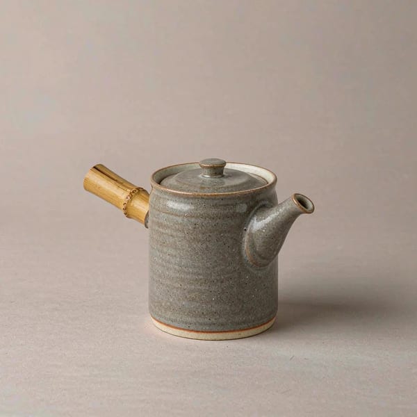 Speckled Stoneware Kyusu Teapot