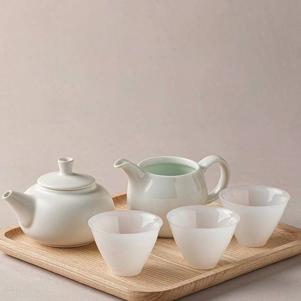 White Porcelain Tea Set