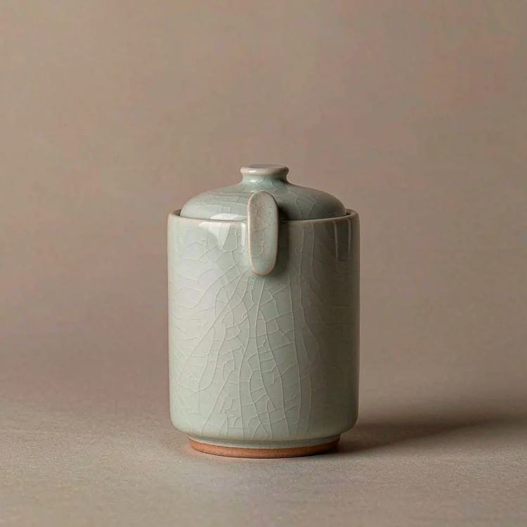 Celadon Tea Caddy — image 1